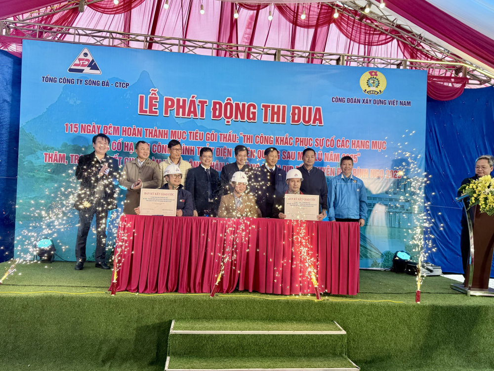 Phát động thi đua 115 ngày đêm khắc phục sự cố hạ lưu Thủy điện Tuyên Quang